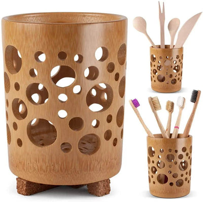 Bamboo Toothbrush Holder - Natura Lane